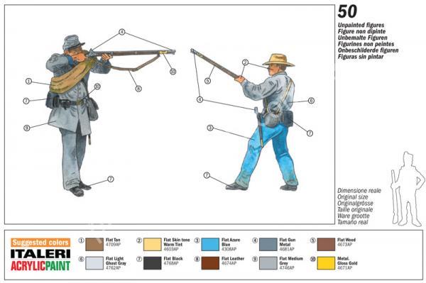 1/72 Italeri 6178 Confederate Infantry
