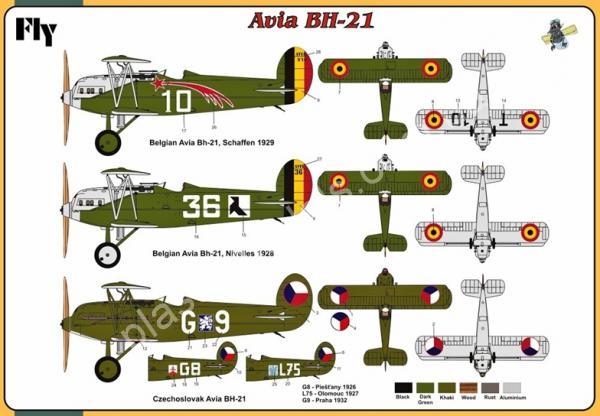 1/72 FLY 72012 Avia BH-21 (Belgian & Czechoslovak Service)