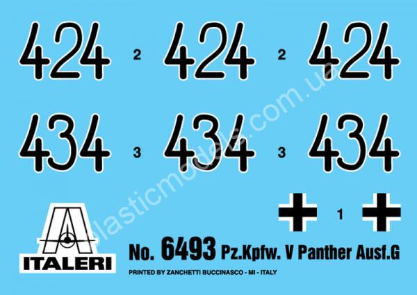 1/35 Italeri 6493 Pz.Kpfw. V Panther Ausf. G