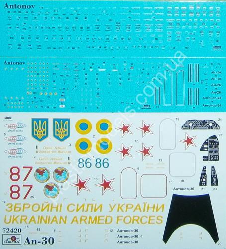 1/72 A-model 72430 Antonov An-30B Ukrainian Air Force