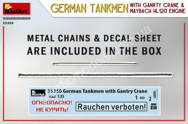 1/35 MiniArt 35350 German Tankmen with Gantry Crane & Maybach HL 120 Engine