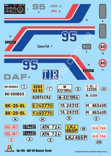 1/24 Italeri 788 DAF 95 Master Truck
