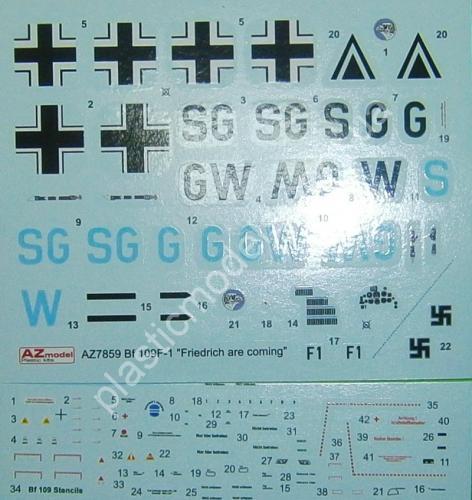 1/72 AZ model 7859 Bf 109F-1 “Fridrich are coming”