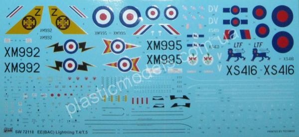 1/72 Sword 72118 Lightning T.4/T.5