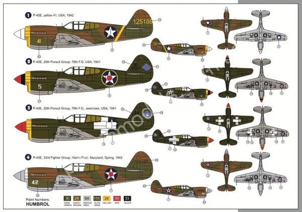 1/72 AZ model 7410 Curtiss P-40E „OVER USA“