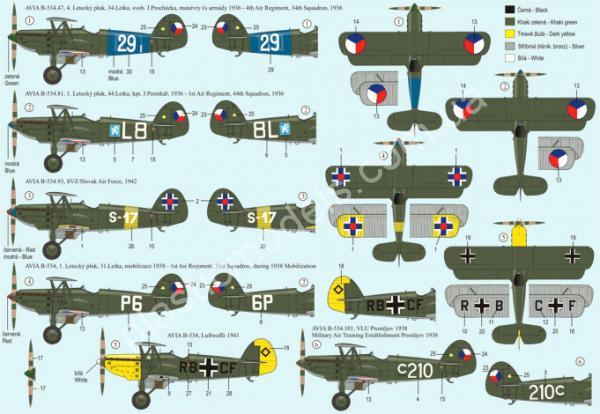 1/72 RS models 92067 Avia B.534 I. version