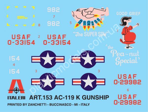 1/72 Italeri 153 AC-119K Gunship