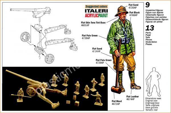 1/72 Italeri 6165 Italian Cannone da 149/40 w/crew