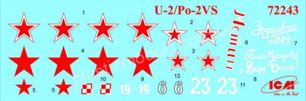 1/72 ICM 72243 U-2/Po-2VS, WWII Soviet Light Night Bomber