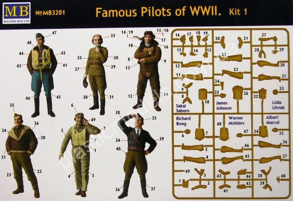 1/32 Master Box 3201 Famous Pilot of WWII (kit #1)
