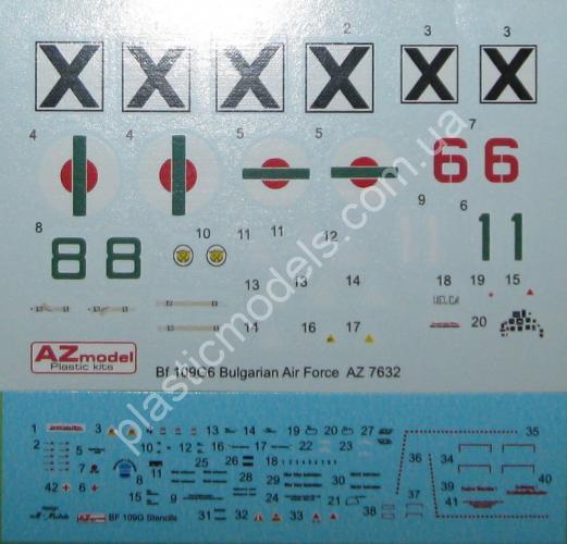 1/72 AZ model 7632 Messerschmitt Bf-109G-6 'Bulgarian AF'