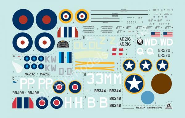 1/48 Italeri 2727 Spitfire Mk. Vc