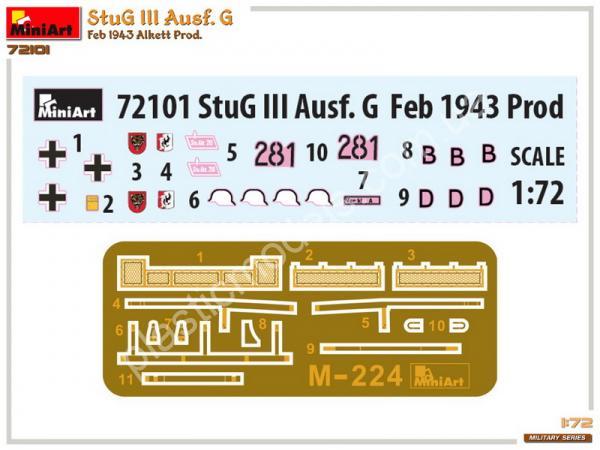 1/72 MiniArt 72101 StuG III Ausf. G Feb 1943 Alkett Prod.