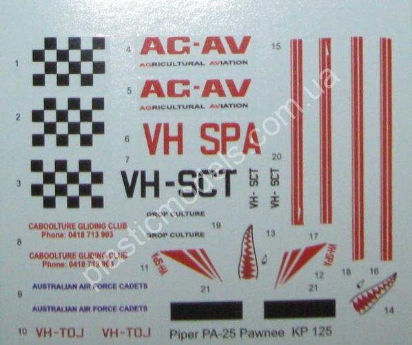 1/72 Kovozavody Prostejov 0125 Piper Pa-25 „Pawnee“ over Australia