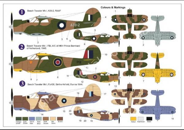 1/72 AZ model 7858 Beech Traveler Mk.I