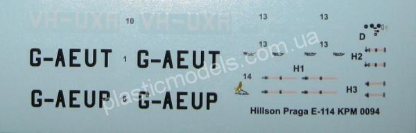 1/72 Kovozavody Prostejov 0094 Hilson/Praga E-114B „Air Baby“