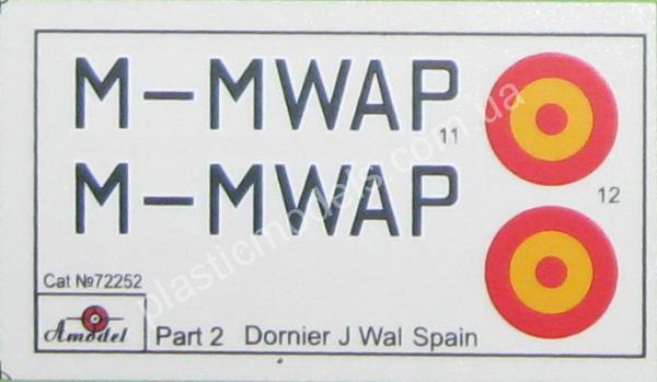 1/72 A-model 72252 Dornier Do J Wal Spain