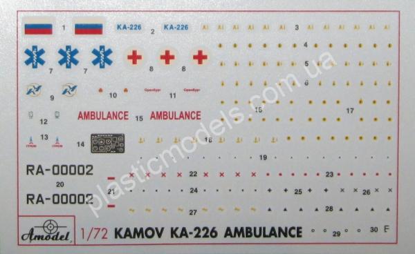 1/72 A-model 72130 Ка226 Санитарный