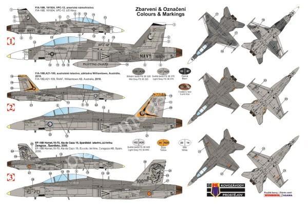 1/72 Kovozavody Prostejov 0164 F-18B Hornet