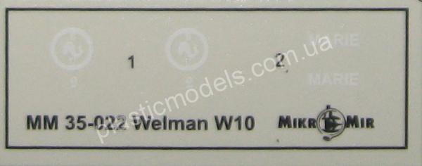 1/35 Mikro Mir 35-022 Welman W10