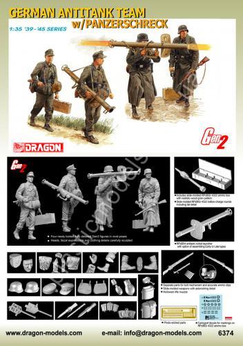 1/35 Dragon 6374 German Antitank Team w/Panzerschreck