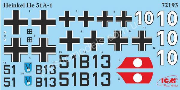 1/72 ICM 72193 Heinkel He 51A-1