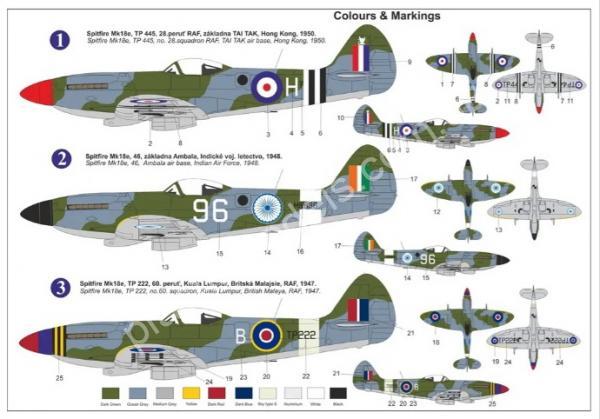 1/72 AZ model 7883 Spitfire Mk.18e “Asian Teritory”