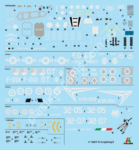 1/72 Italeri 1409 Lockheed-Martin F-35A Lightning II