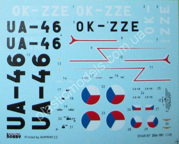 1/48 Special hobby 48187 Zlín Z-181 / C-6