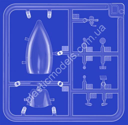 1/48 MiniArt 48060 P-47M Thunderbolt. Dorsal Fin Basic Kit
