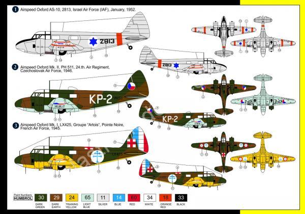 1/72 Admiral 7236 Airspeed Oxford Mk.I/II (International)