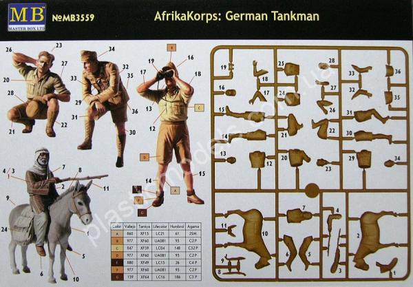1/35 Master Box 3559 Afrika Korps - German Tankmen