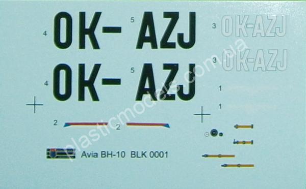 1/72 Kovozavody Prostejov BLK 0001 Avia BH-10