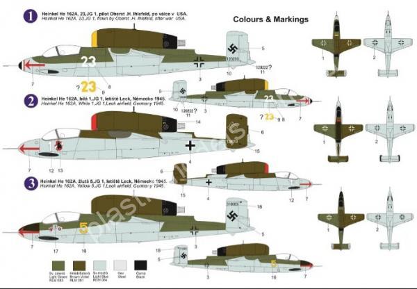 1/72 AZ model 7821 Heinkel He 162A-2 „Salamander“