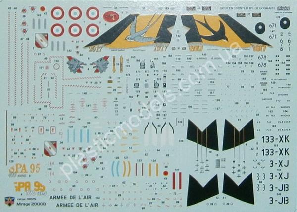 1/72 Modelsvit 72075 Mirage 2000D