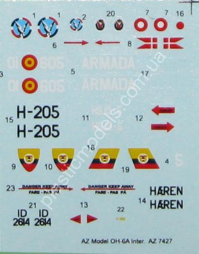 1/72 AZ model 7427 Hughes OH-6A International
