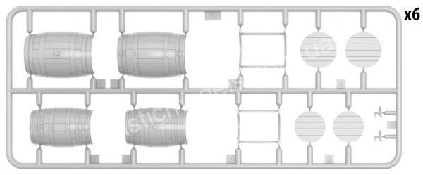 Wooden Barrels Medium Size 1/35 MiniArt 35630