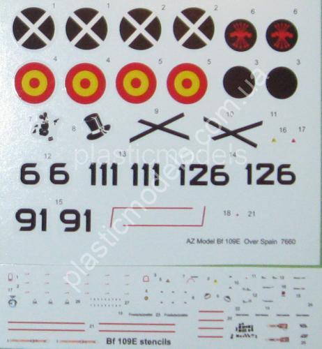 1/72 AZ models 7660 Messerschmit Bf 109E-3 „Over Spain“