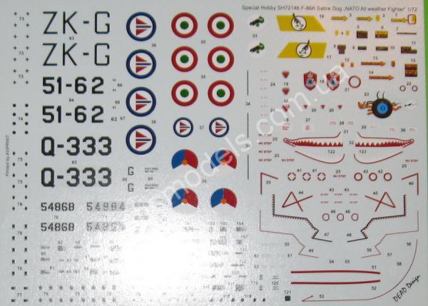 1/72 Special hobby 72146 F-86K Sabre Dog 'Cannon Version'