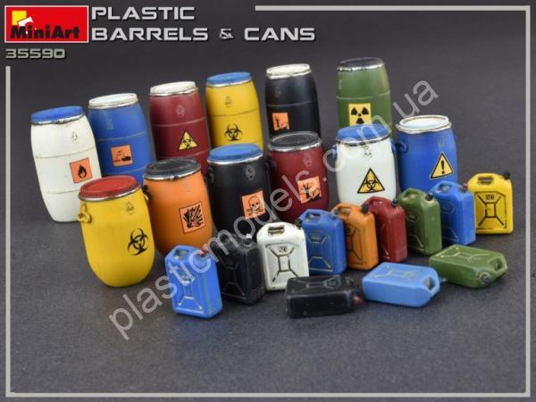 1/35 MiniArt 35590 Plastic Barrels & Cans