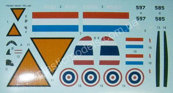 1/72 Frrom Azur 0061 Martin 166 Late