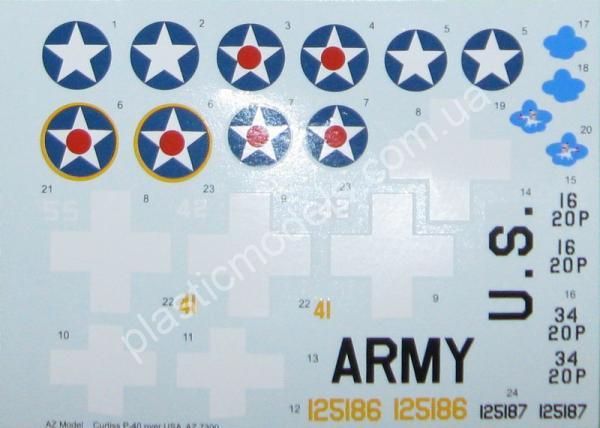 1/72 AZ model 7410 Curtiss P-40E „OVER USA“