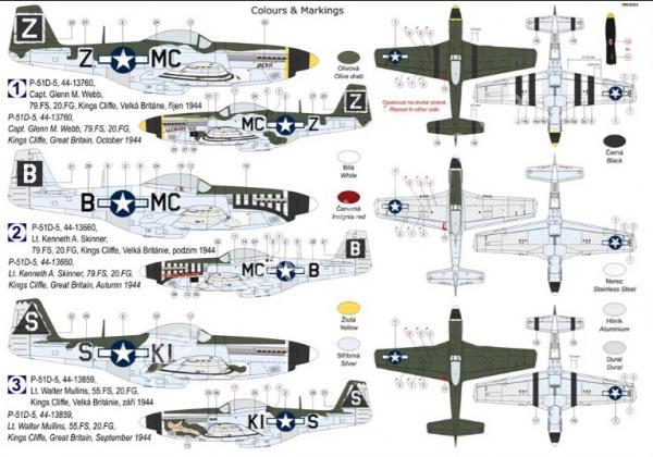 1/72 Kovozavody Prostejov 0440 P-51D-5 Mustang “20.th FG”