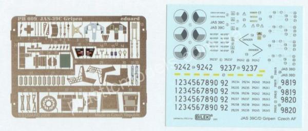 1/72 Bilek PB 009  Photo etched JAS-39 C