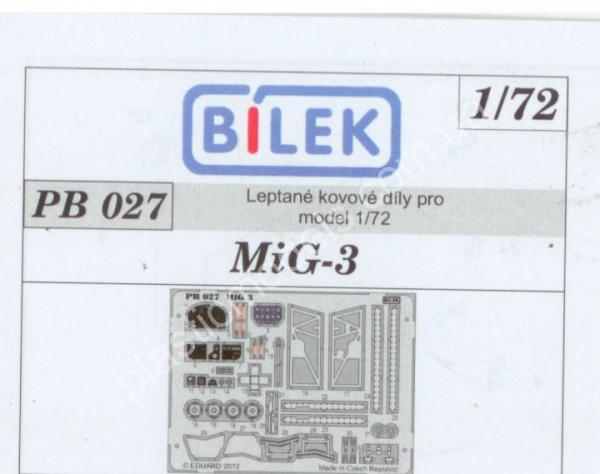 1/72 Bilek pb 027 Photo etched Mig-3