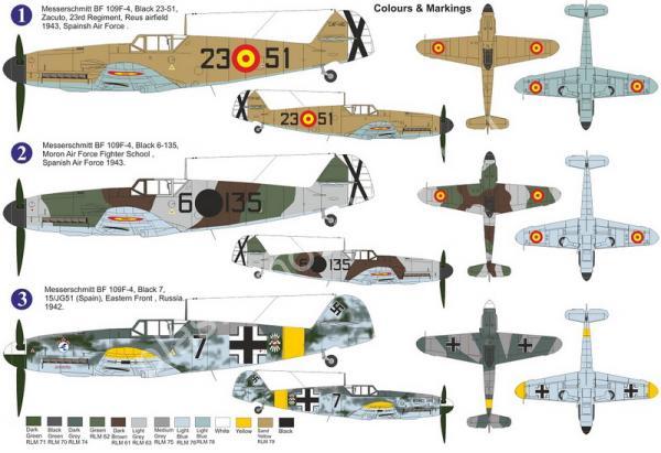 1/72 AZ model 7686 Messerschmitt Bf 109F-4 „In Spain Service“