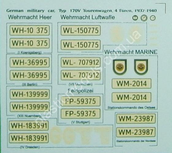 1/35 Master Box 35100 German military car Mercedes-Benz 170 V Typ 170 V Tourenwagen 4 Türen