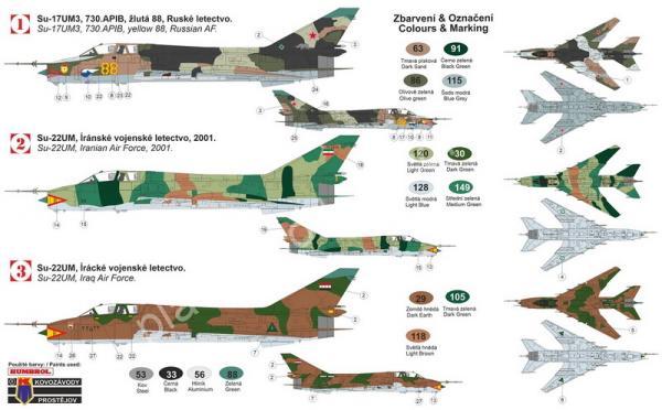 1/72 Kovozavody Prostejov 0208 Sukhoi Su-17UM3/Su-22UM
