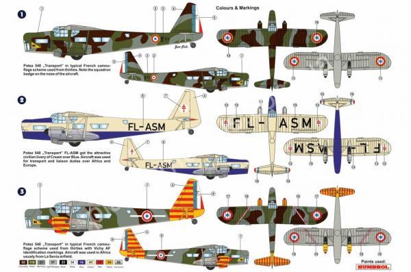 1/72 AZ model 7576 Potez 540 Transport version (ex-Heller)