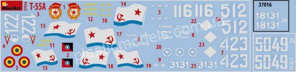 1/35 MiniArt 37016 Tank T-55A Early Mod.1965  Interior Kit
